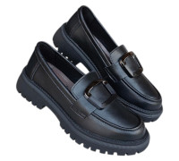 Kožne ravne ženske lakovane mokasine ART 3027