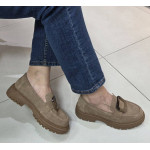 Kožne ravne ženske mokasine ART 3027B